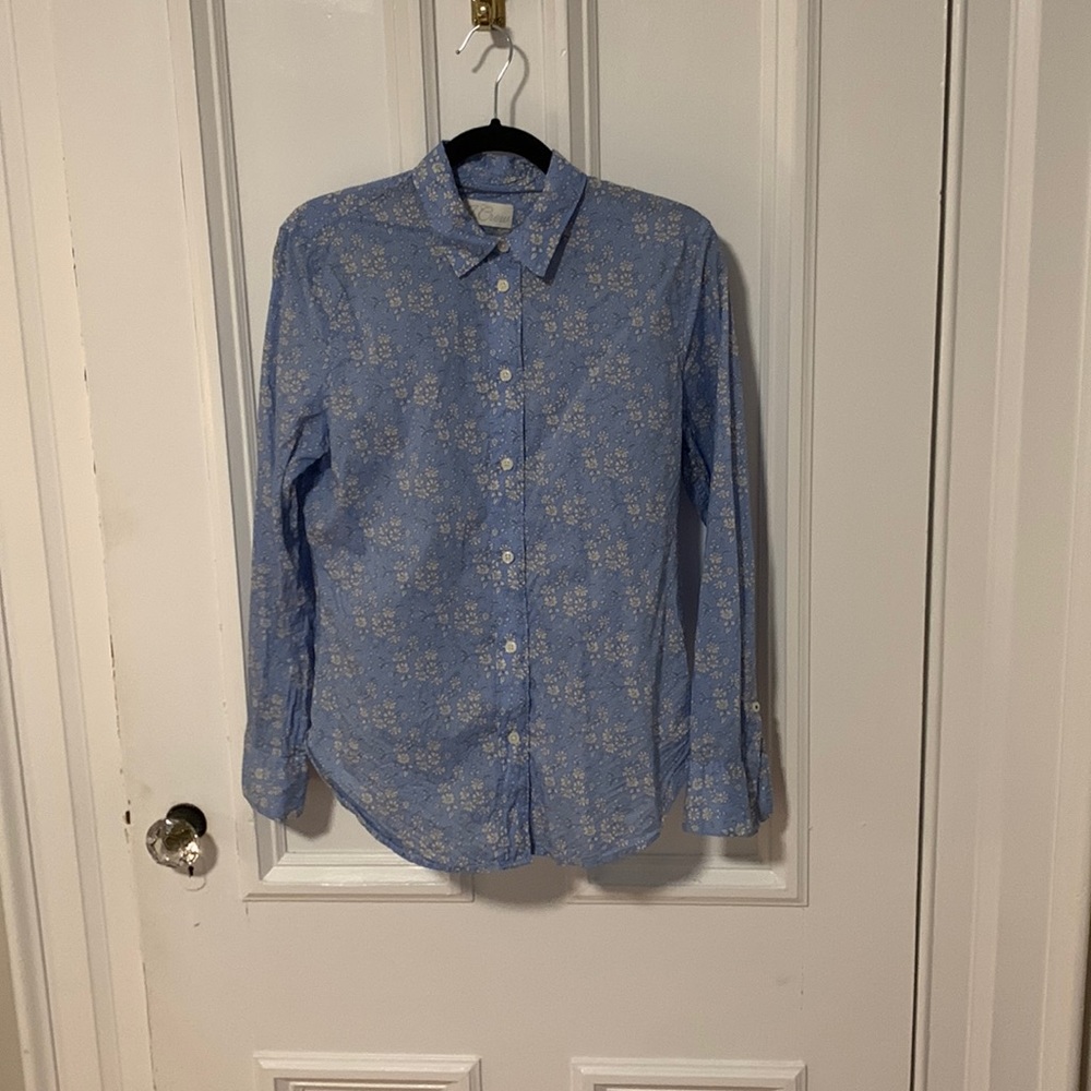 Size 6 J. Crew Liberty print button down
